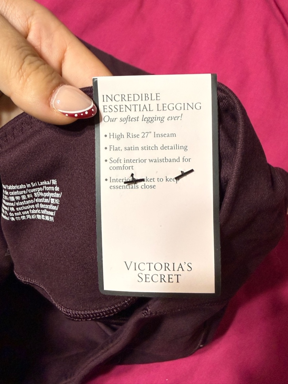 Victoria's Secret Incredible Essential Legging - Plum